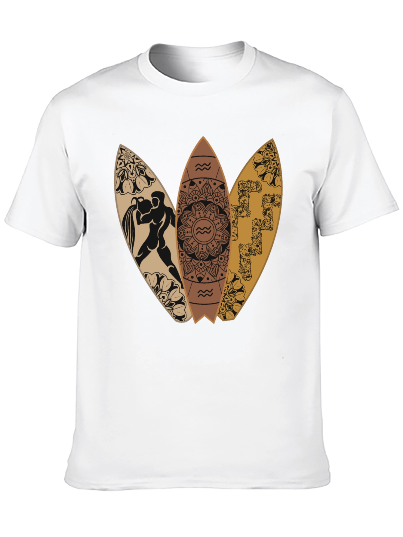 Surfboard Graphic Tee - Aquarius Design