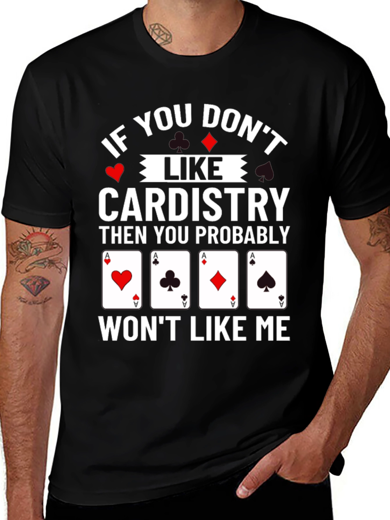 Cardistry T-Shirt - Poker Card Design