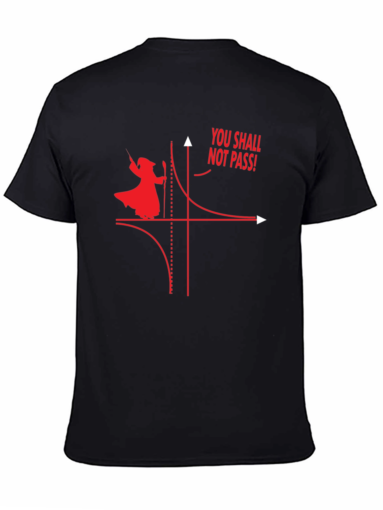 Math Gandalf T-Shirt - You Shall Not Pass Hyperbola