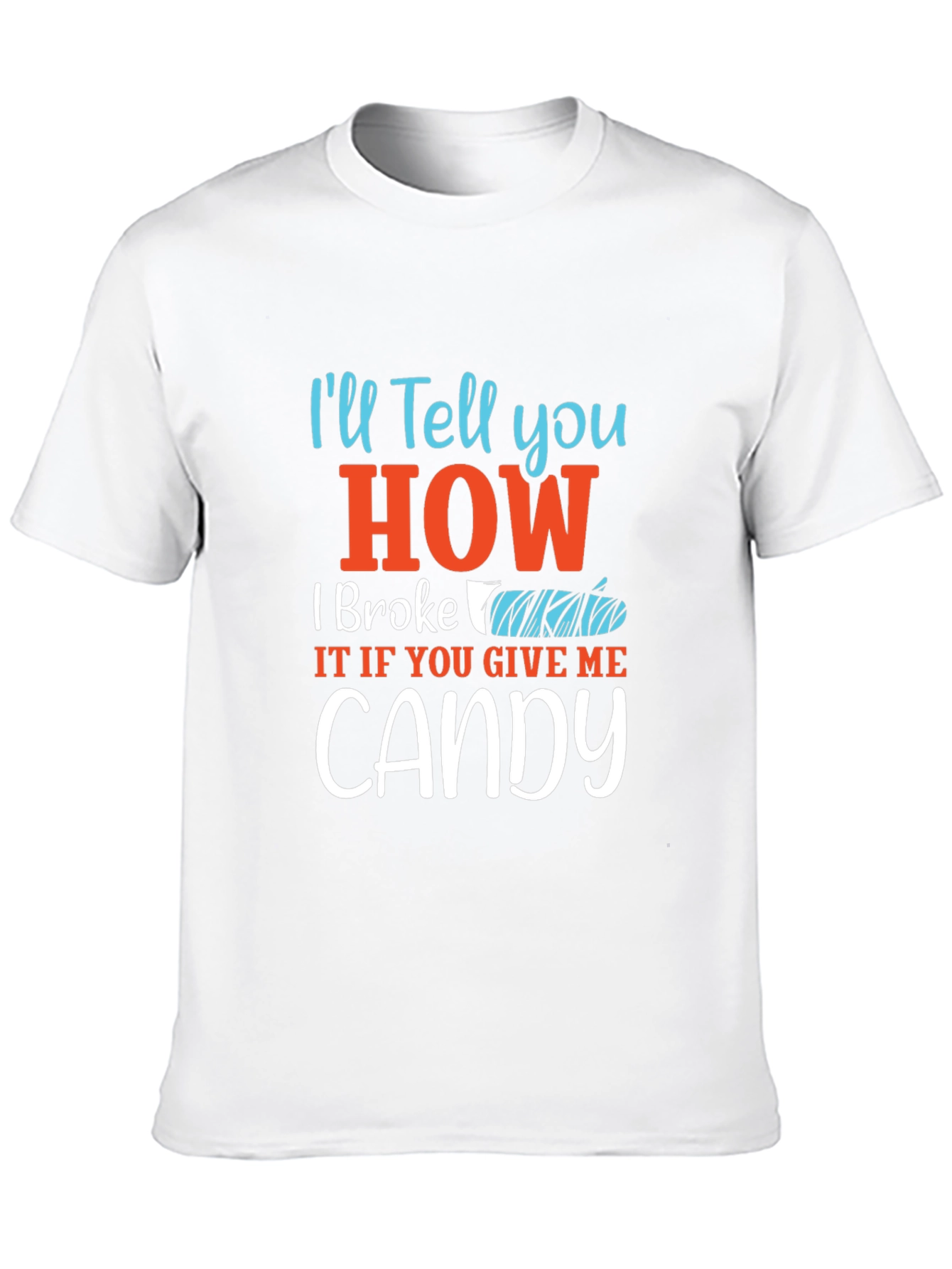Candy Broken Arm T-Shirt - Funny Halloween Costume Tee
