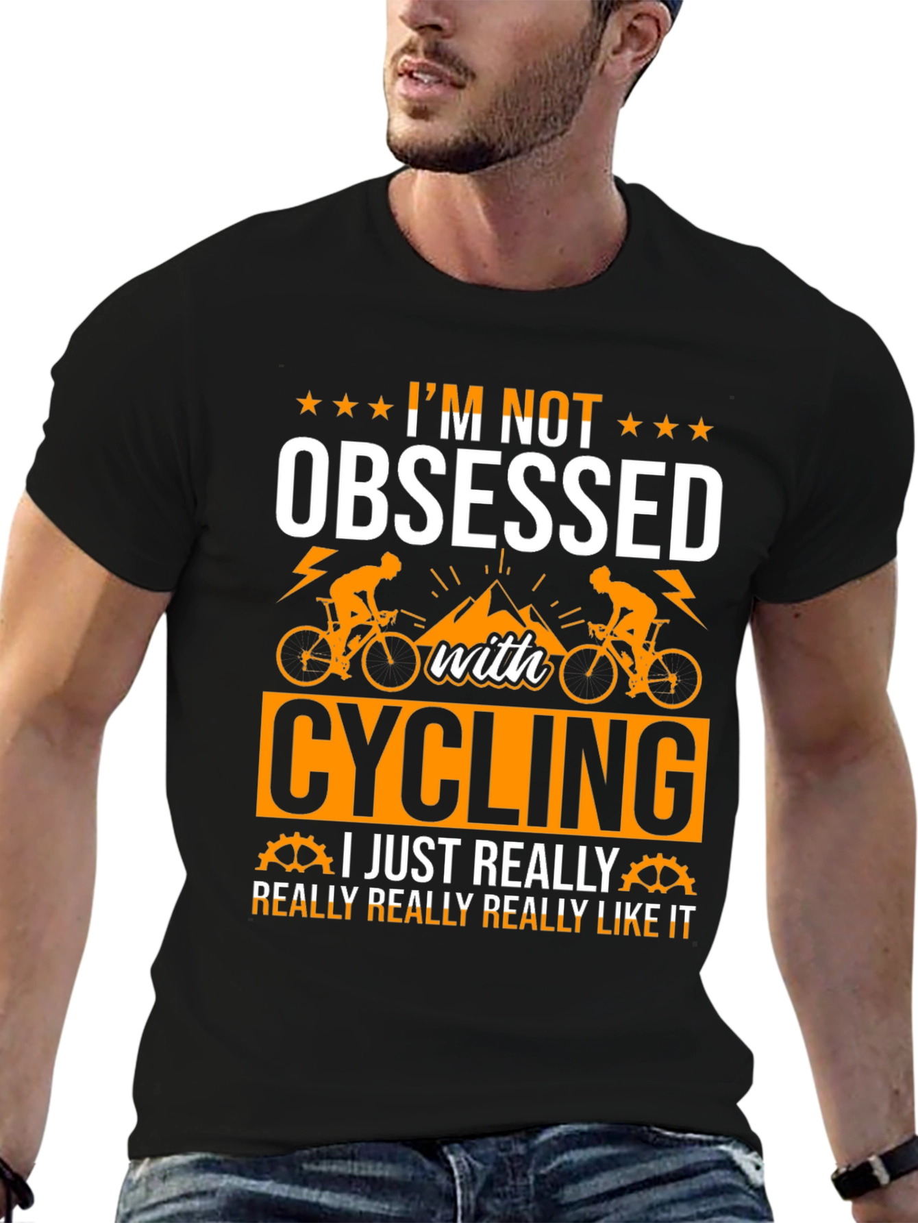 Cycling Obsessed T-Shirt - Funny Cyclist Tee