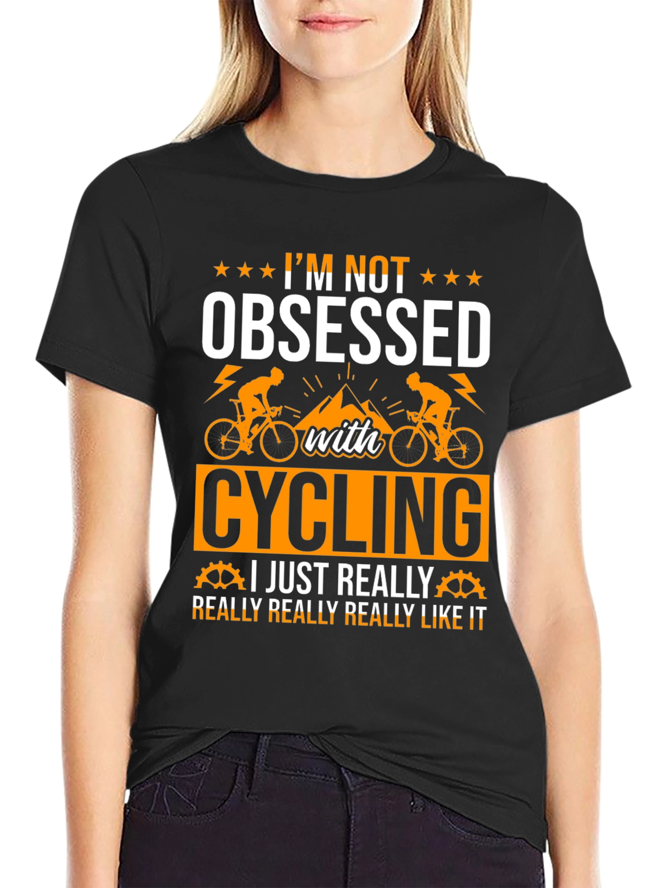 Cycling Obsessed T-Shirt - Funny Cyclist Tee