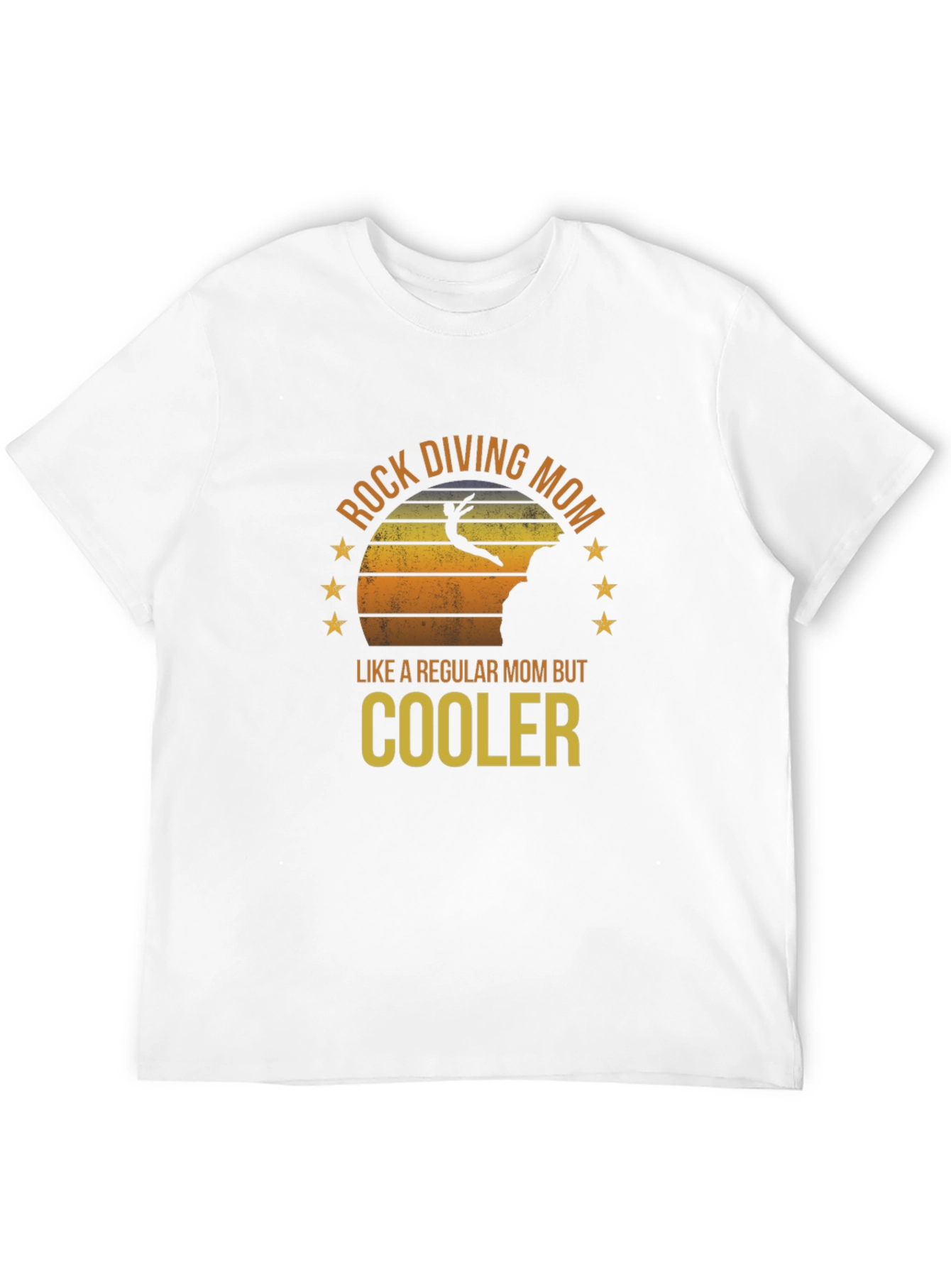 Rock Diving Mom T-Shirt - Cool Mom Style