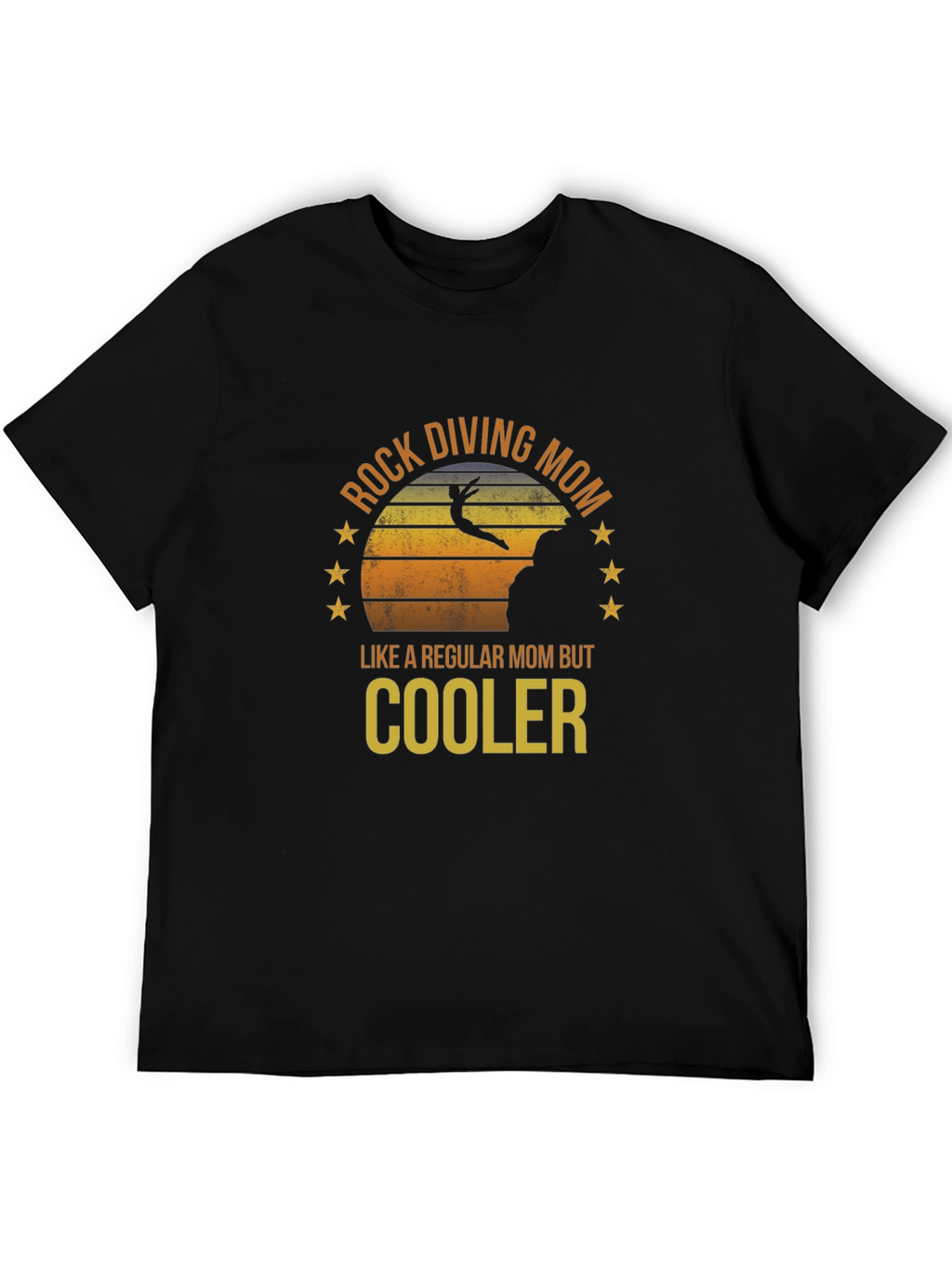 Rock Diving Mom T-Shirt - Cool Mom Style