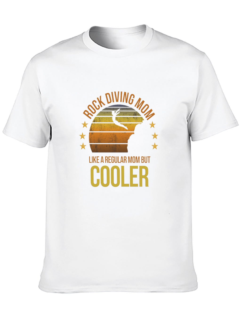 Rock Diving Mom T-Shirt - Cool Mom Style