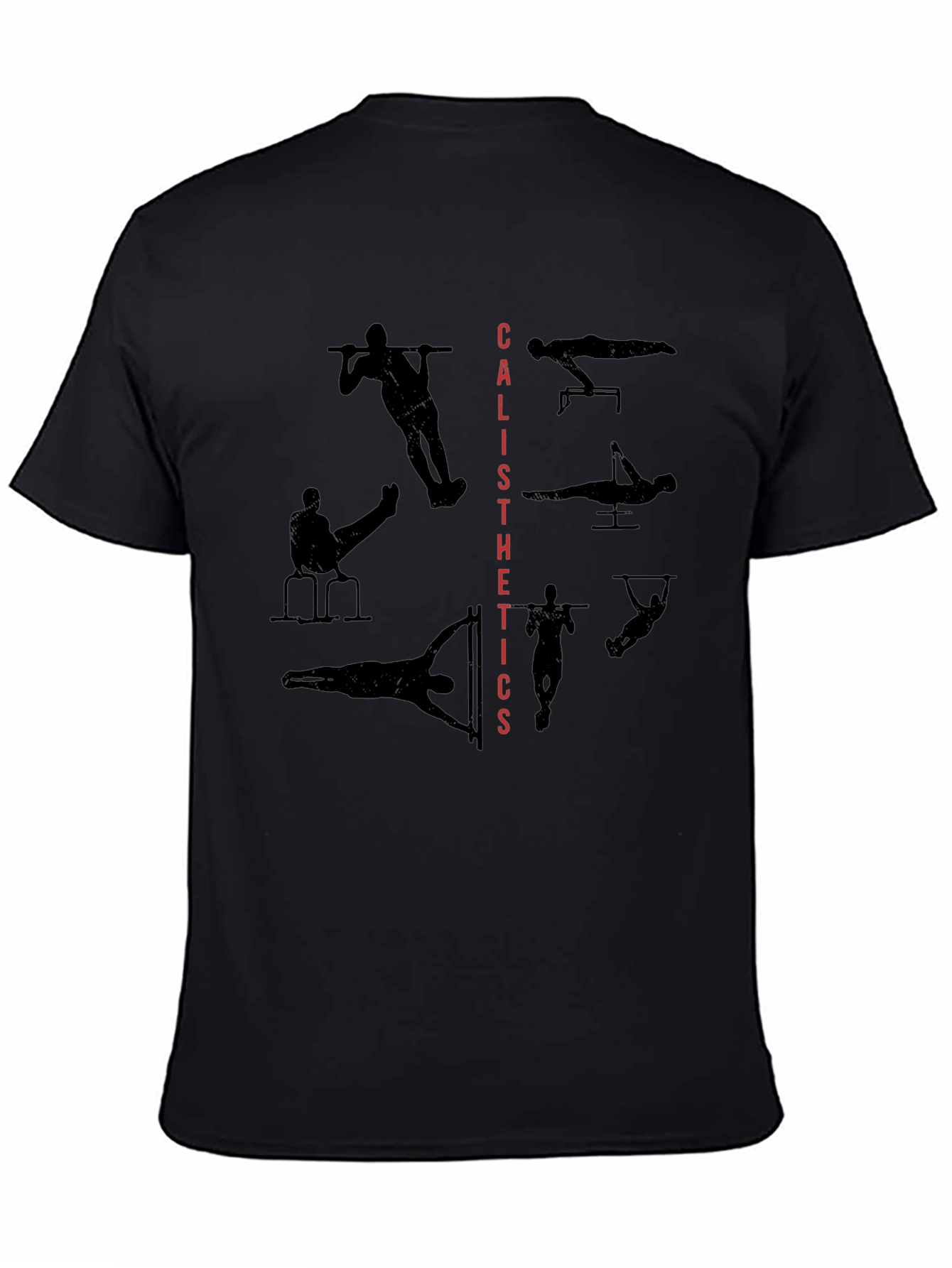 Calisthenics Black Graphic Tee - Fitness & Training Apparel