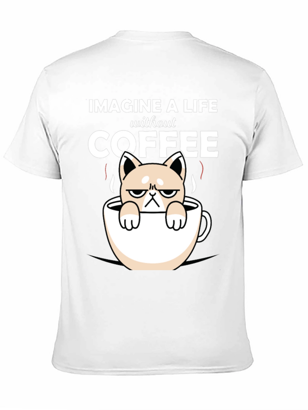Imagine Life Without Coffee Cat T-Shirt