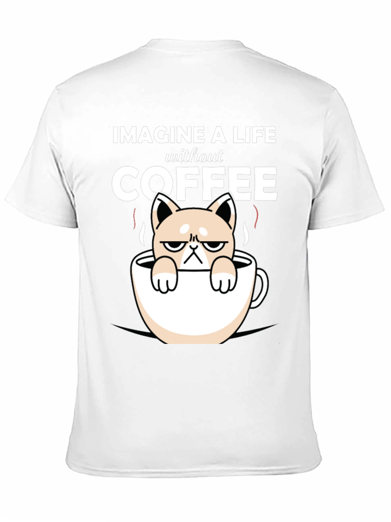 Imagine Life Without Coffee Cat T-Shirt