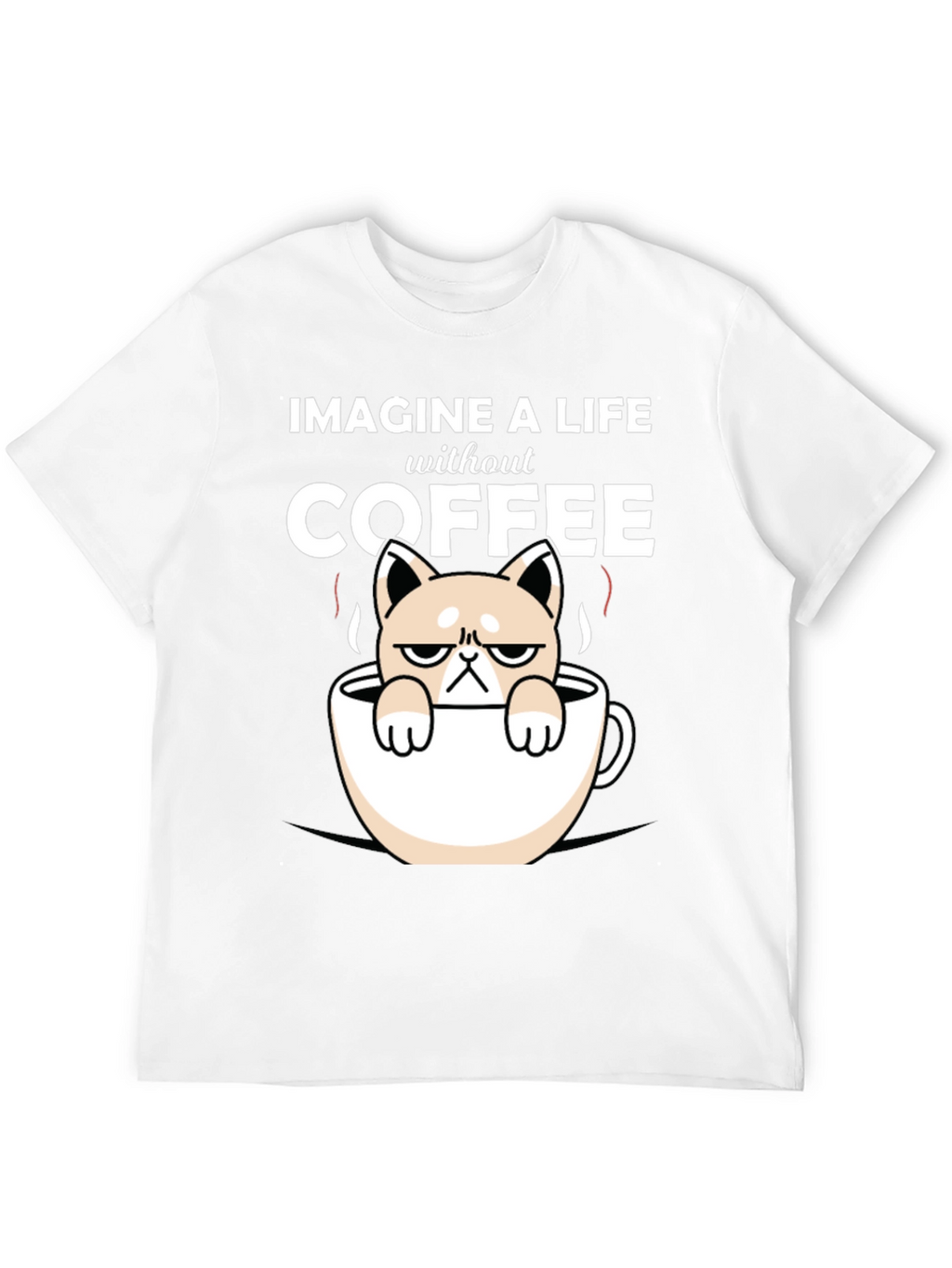 Imagine Life Without Coffee Cat T-Shirt