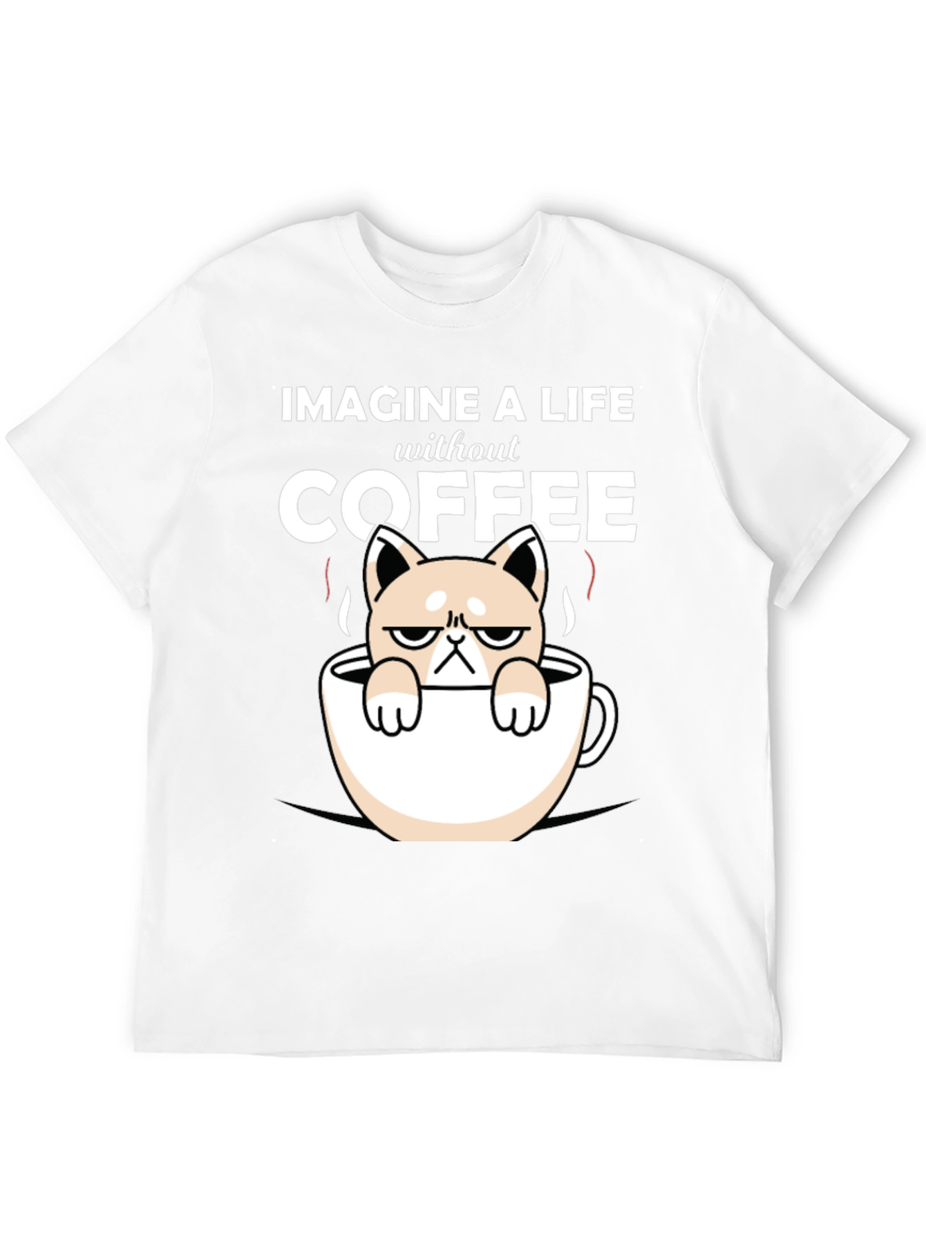 Imagine Life Without Coffee Cat T-Shirt