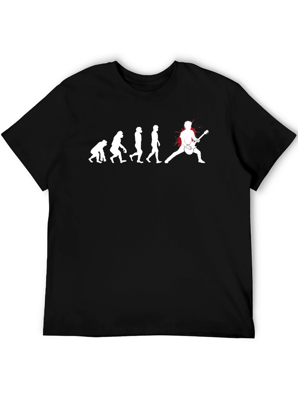 Evolution of Rock T-Shirt - Black
