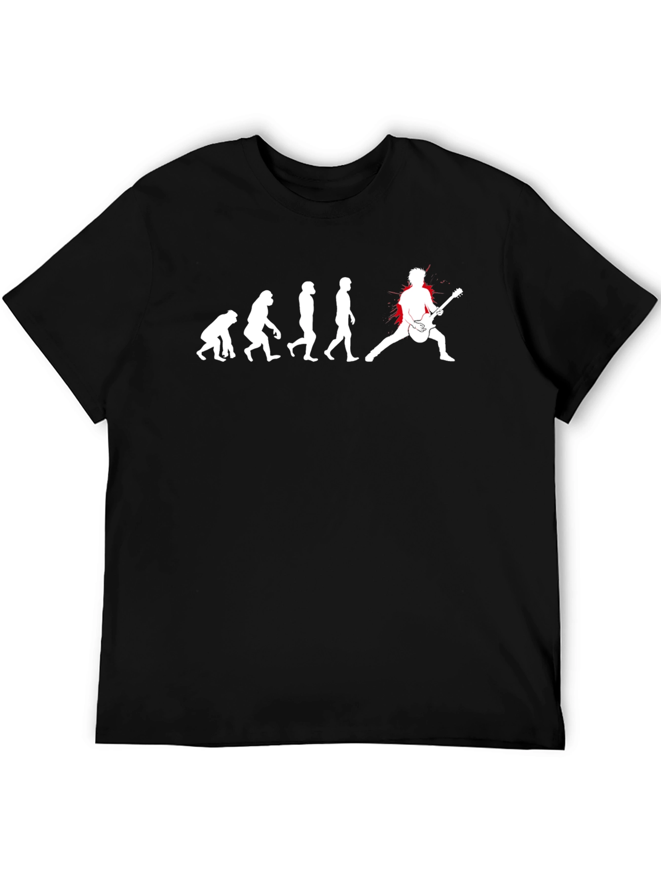 Evolution of Rock T-Shirt - Black
