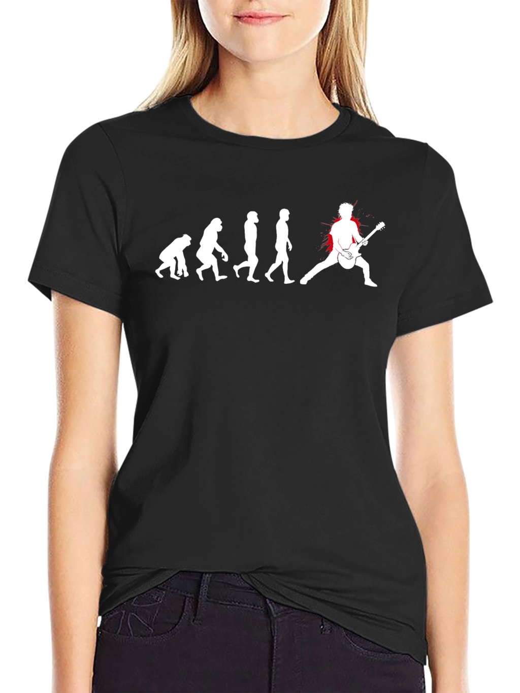 Evolution of Rock T-Shirt - Black