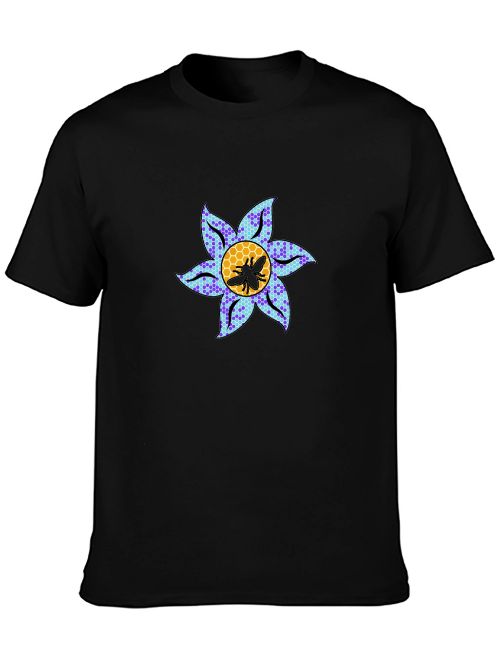 Floral Bee Graphic Tee - Stylish Crewneck