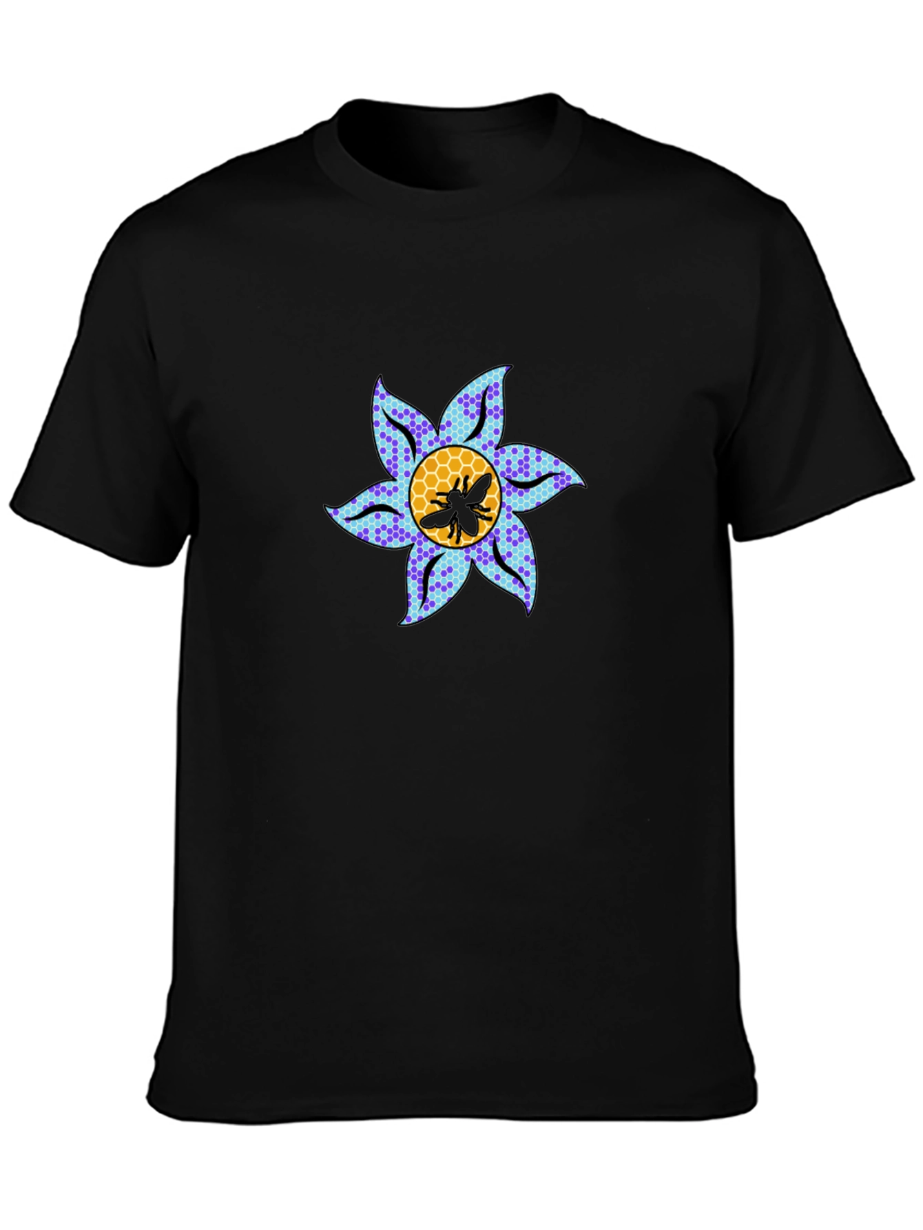 Floral Bee Graphic Tee - Stylish Crewneck