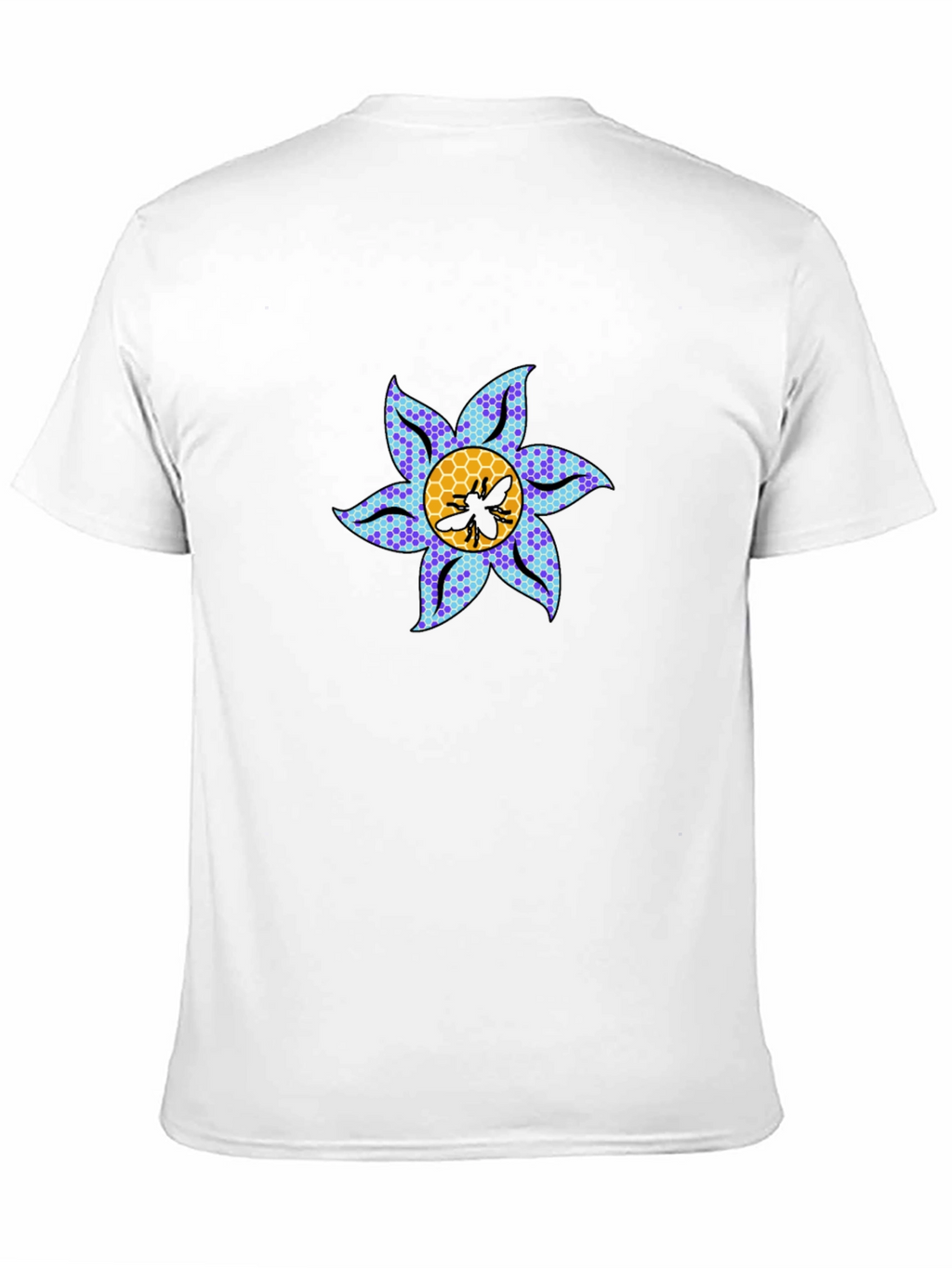 Floral Bee Graphic Tee - Stylish Crewneck