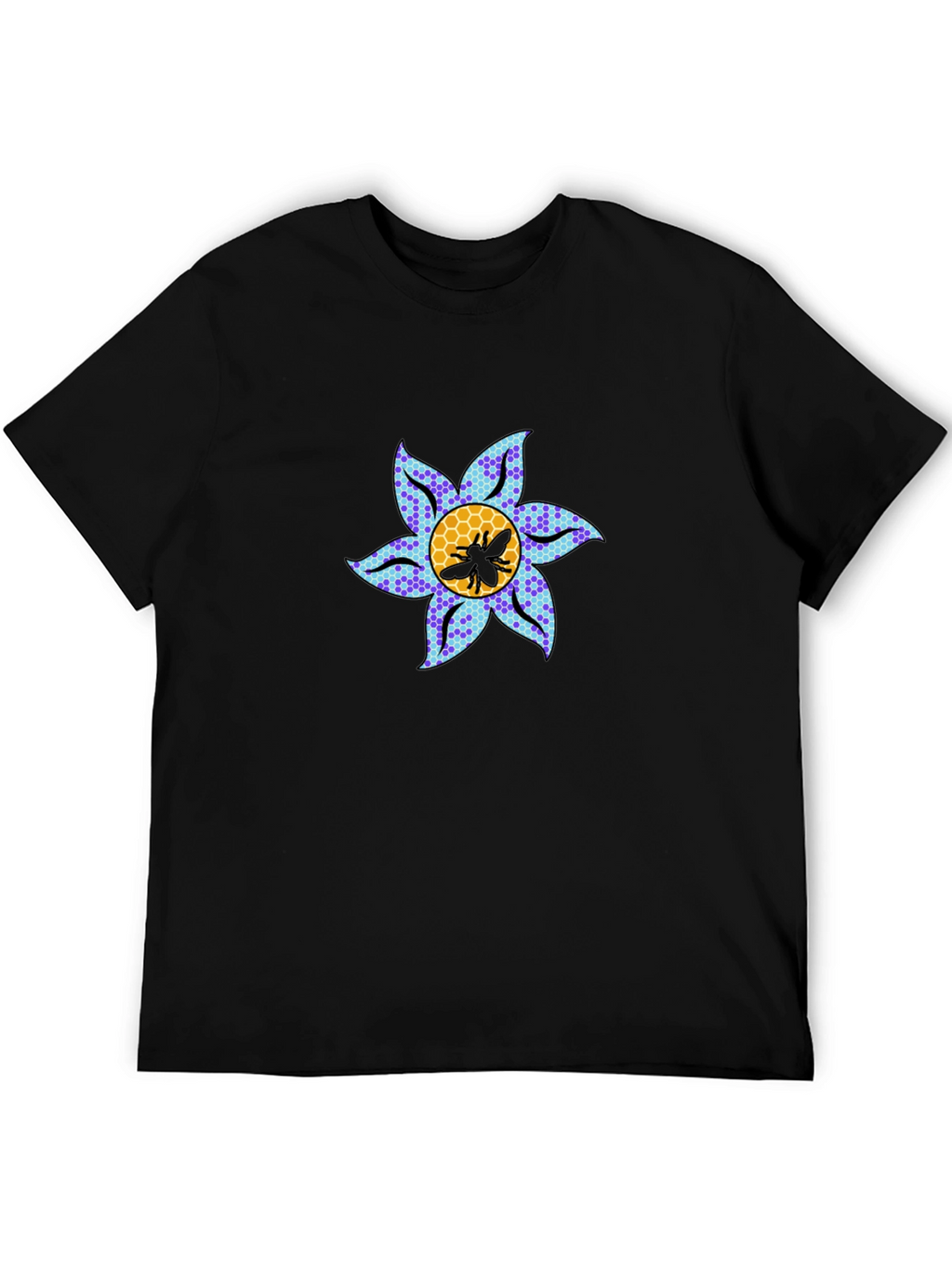Floral Bee Graphic Tee - Stylish Crewneck