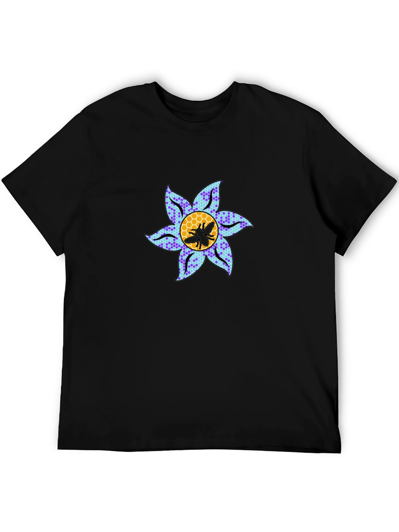 Floral Bee Graphic Tee - Stylish Crewneck