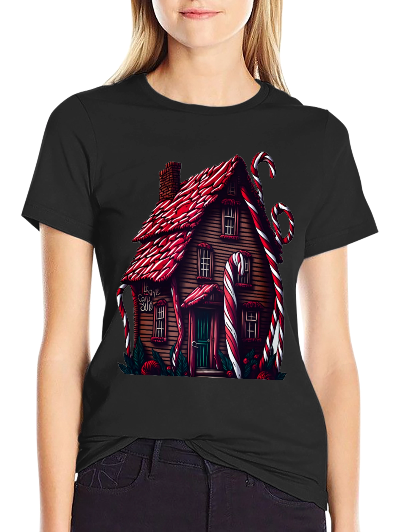 Candy House Crew Neck T-Shirt