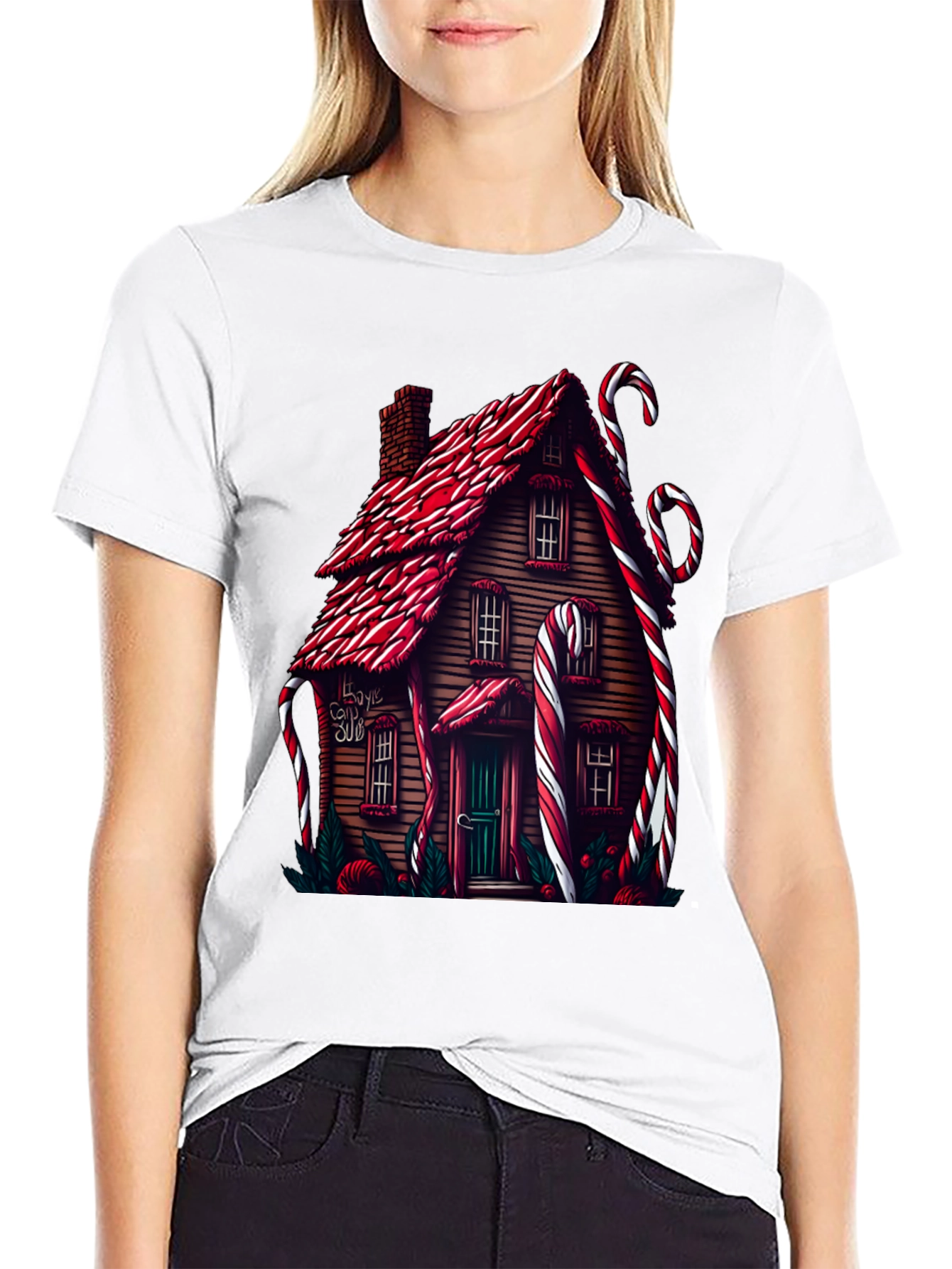 Candy House Crew Neck T-Shirt