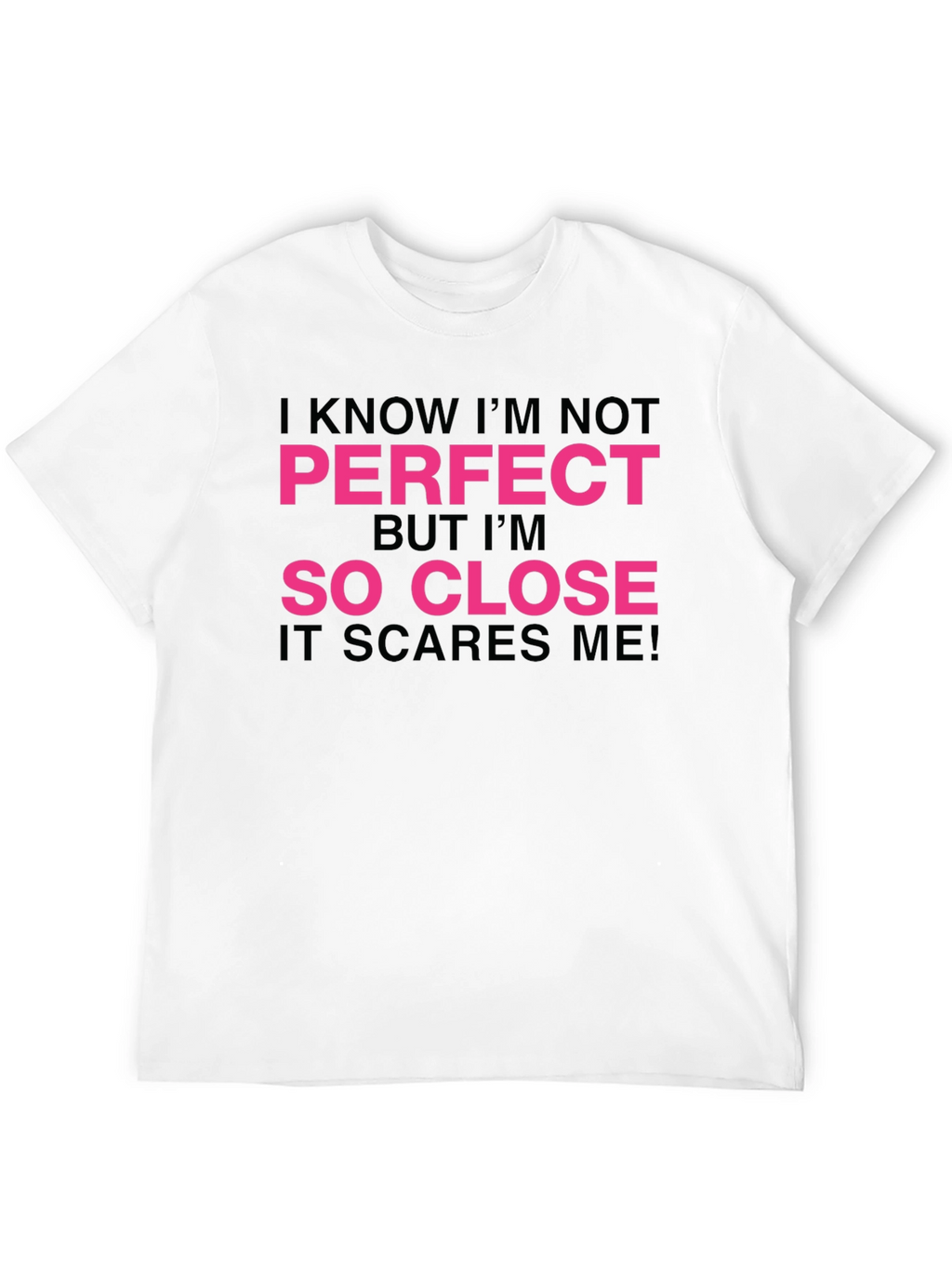 Funny So Close Graphic Tee - Black Cotton T-Shirt