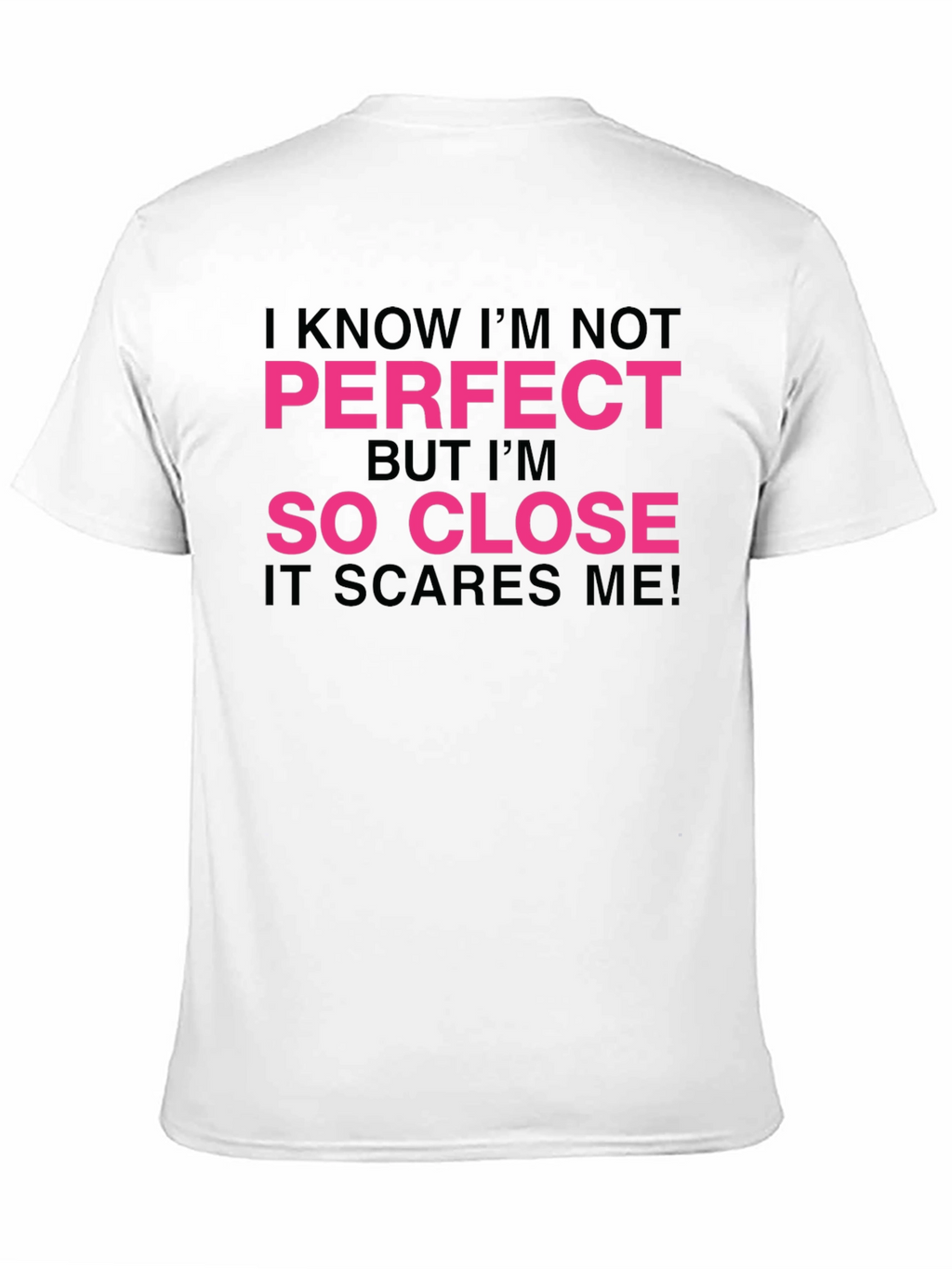 Funny So Close Graphic Tee - Black Cotton T-Shirt