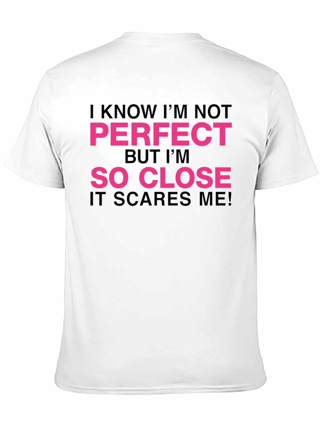 Funny So Close Graphic Tee - Black Cotton T-Shirt