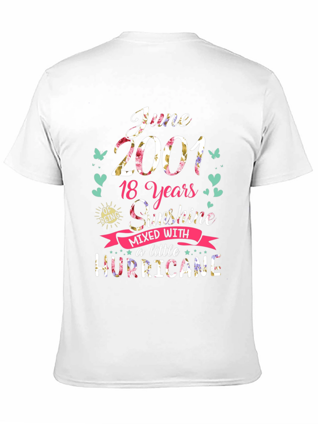 June 2001 T-Shirt: 18 Years Sunshine & Hurricane Tee