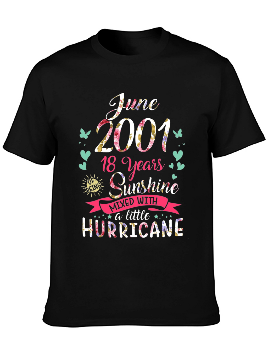 June 2001 T-Shirt: 18 Years Sunshine & Hurricane Tee