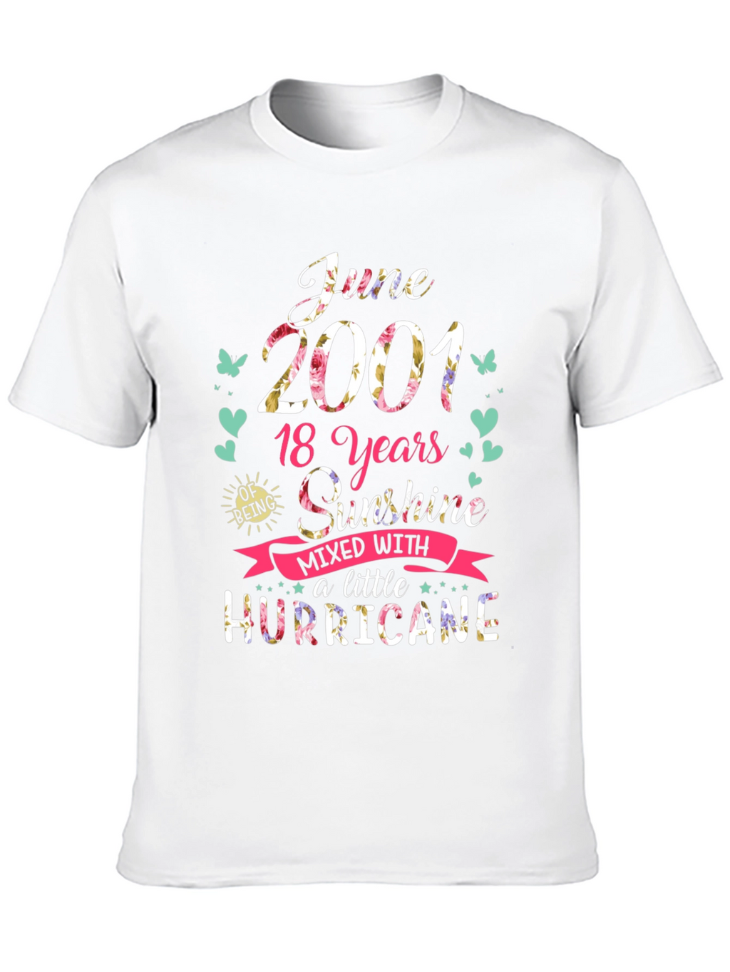 June 2001 T-Shirt: 18 Years Sunshine & Hurricane Tee