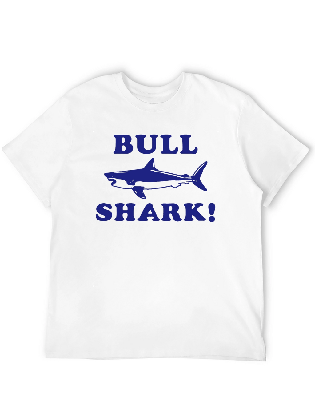 Bull Shark Graphic T-Shirt - Blue Print on Black