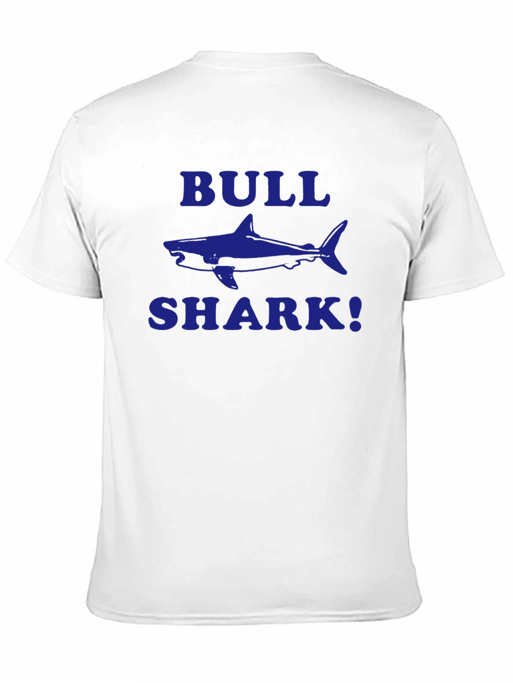 Bull Shark Graphic T-Shirt - Blue Print on Black