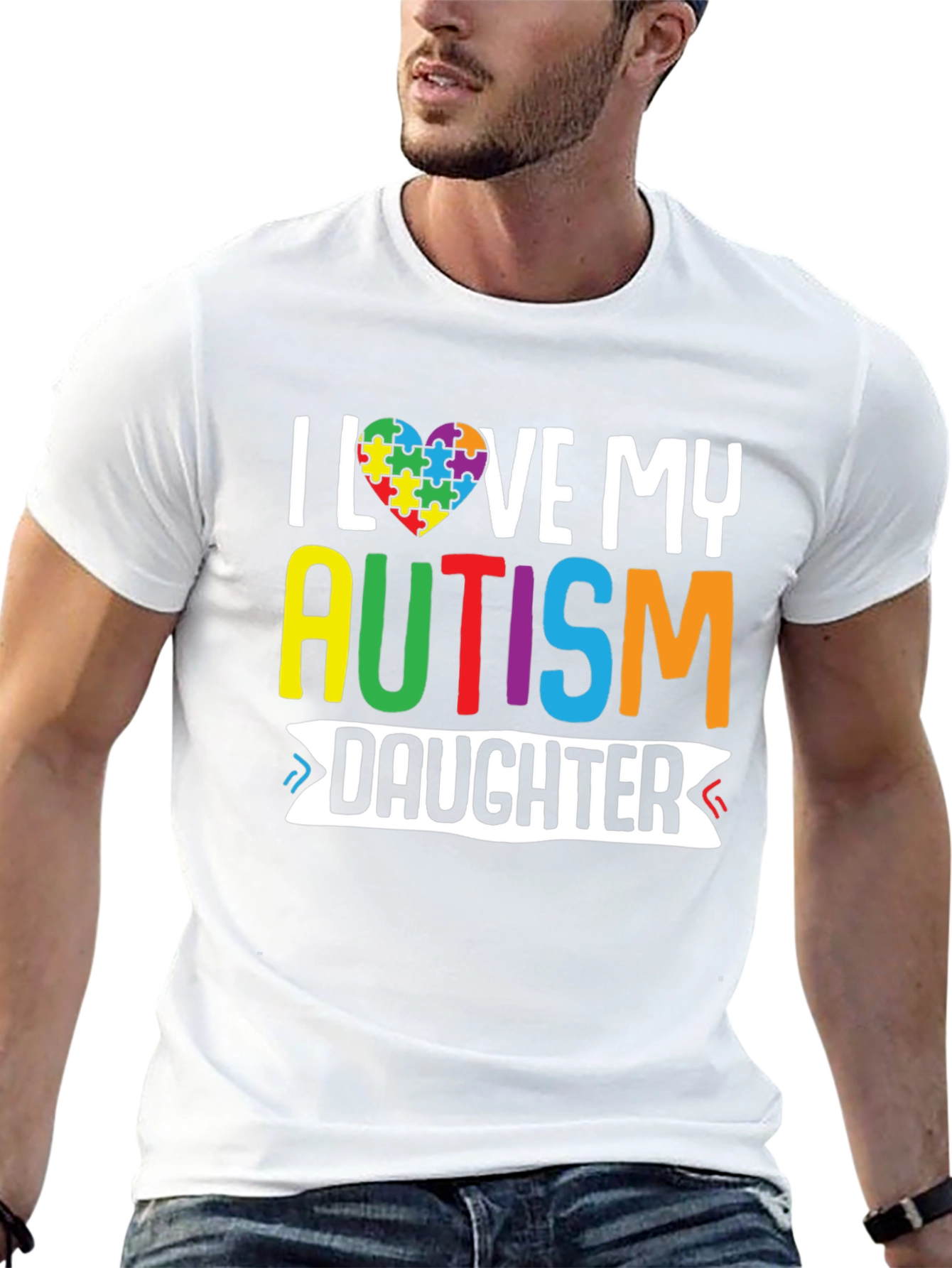 Autism Awareness T-Shirt: I Love My Autism Daughter