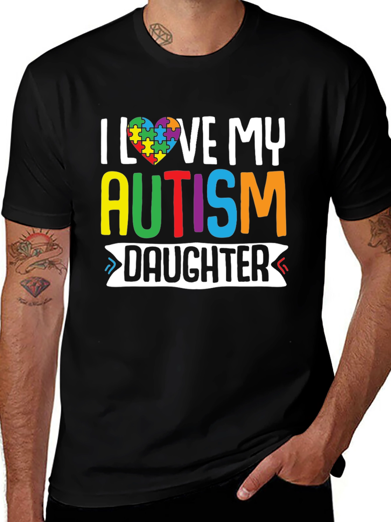 Autism Awareness T-Shirt: I Love My Autism Daughter
