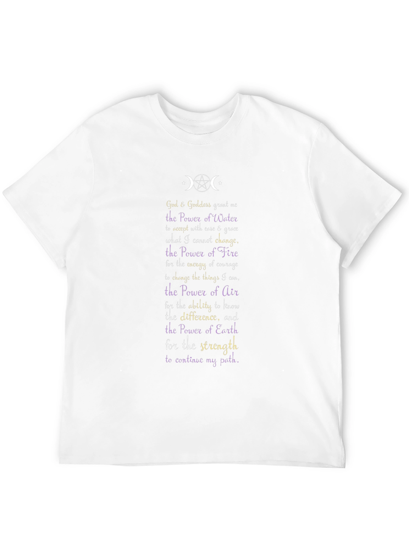 Wiccan Goddess Prayer T-Shirt - Power of the Elements
