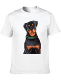 Rottweiler Graphic Tee - Dog Lovers Black T-Shirt