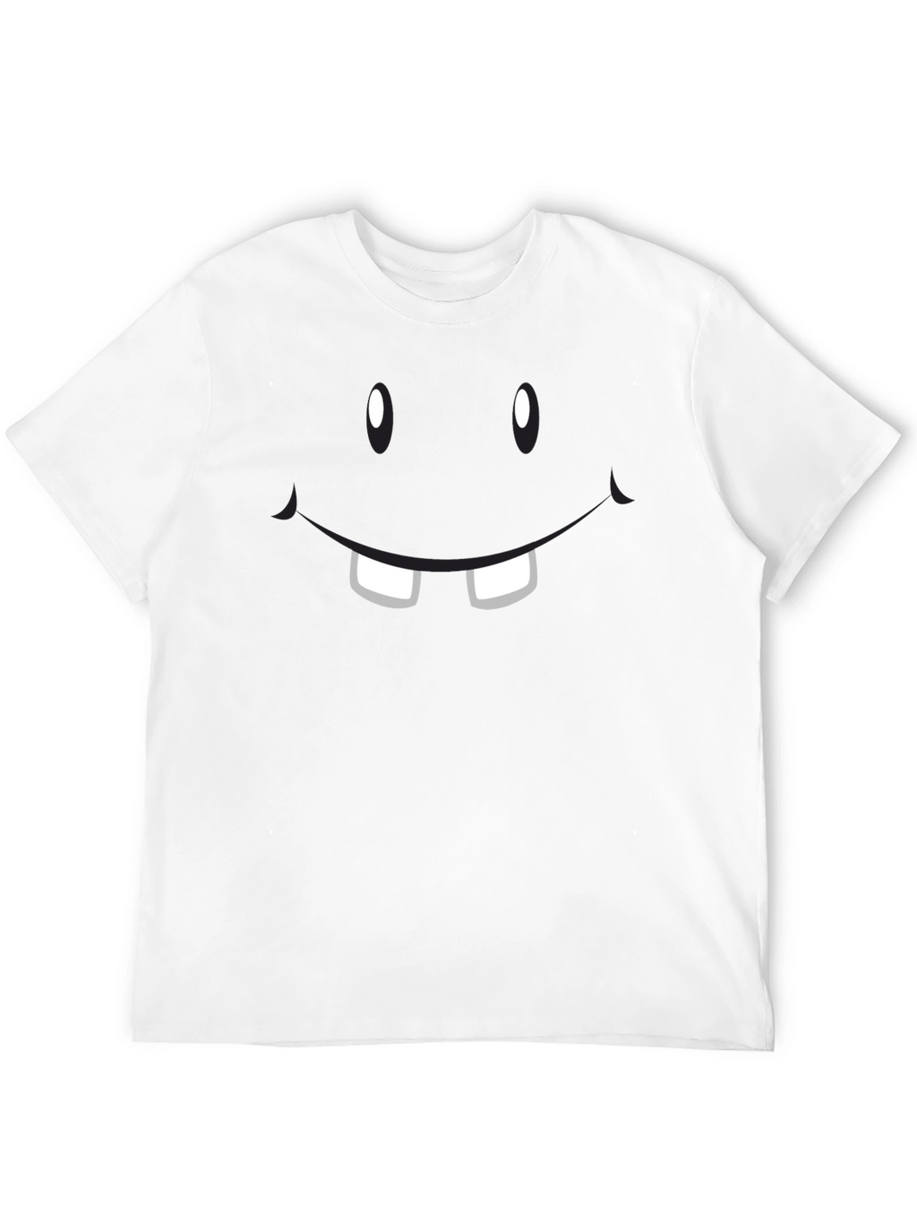 Funny Face Graphic T-Shirt - Black Crew Neck Tee
