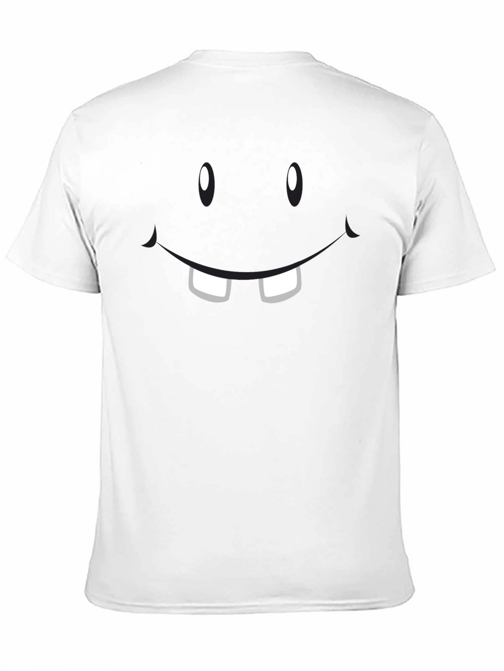 Funny Face Graphic T-Shirt - Black Crew Neck Tee