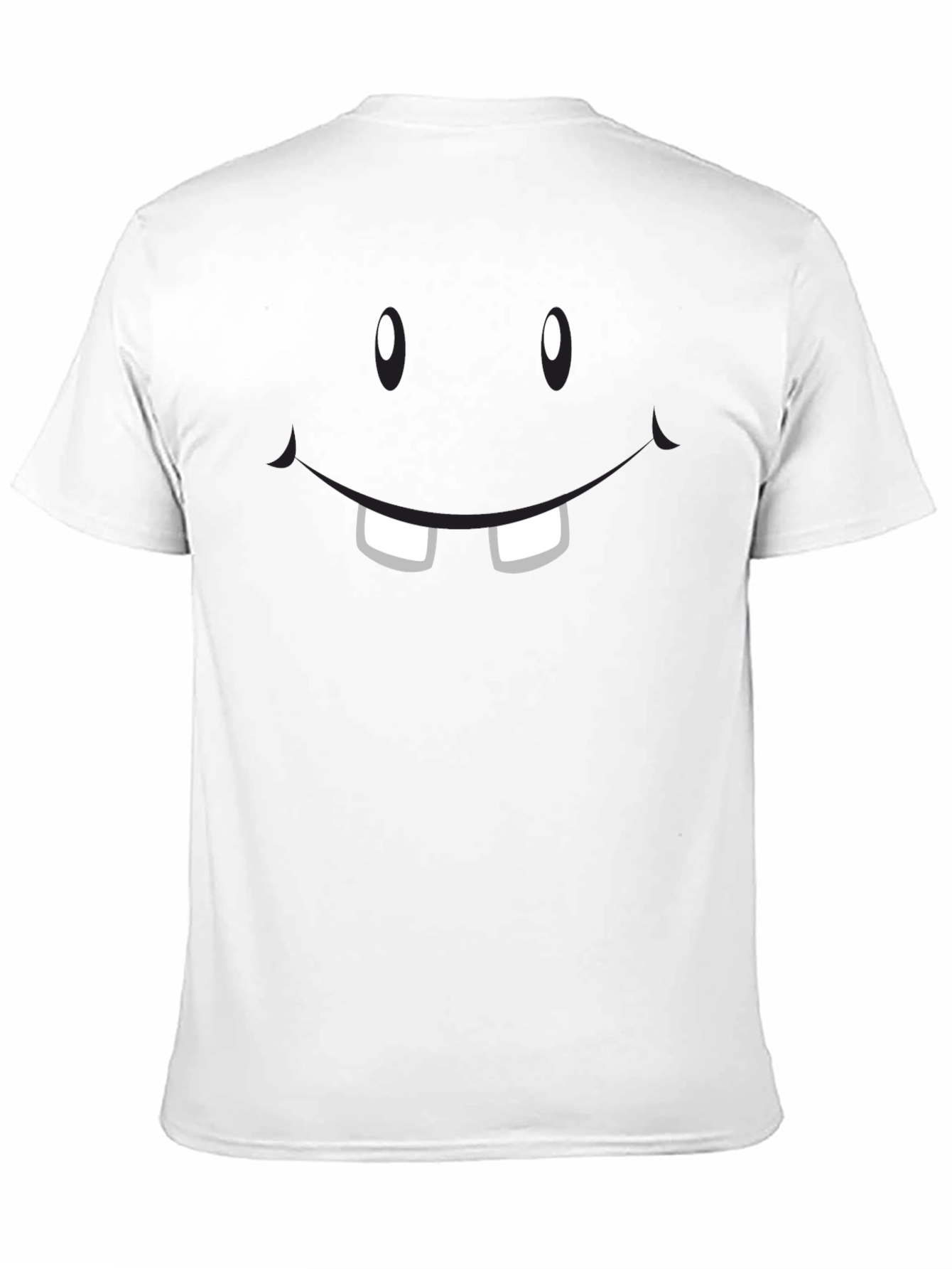 Funny Face Graphic T-Shirt - Black Crew Neck Tee