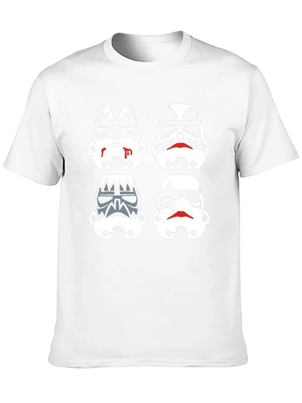 Stormtrooper Mashup Graphic Tee - Black Cotton Blend
