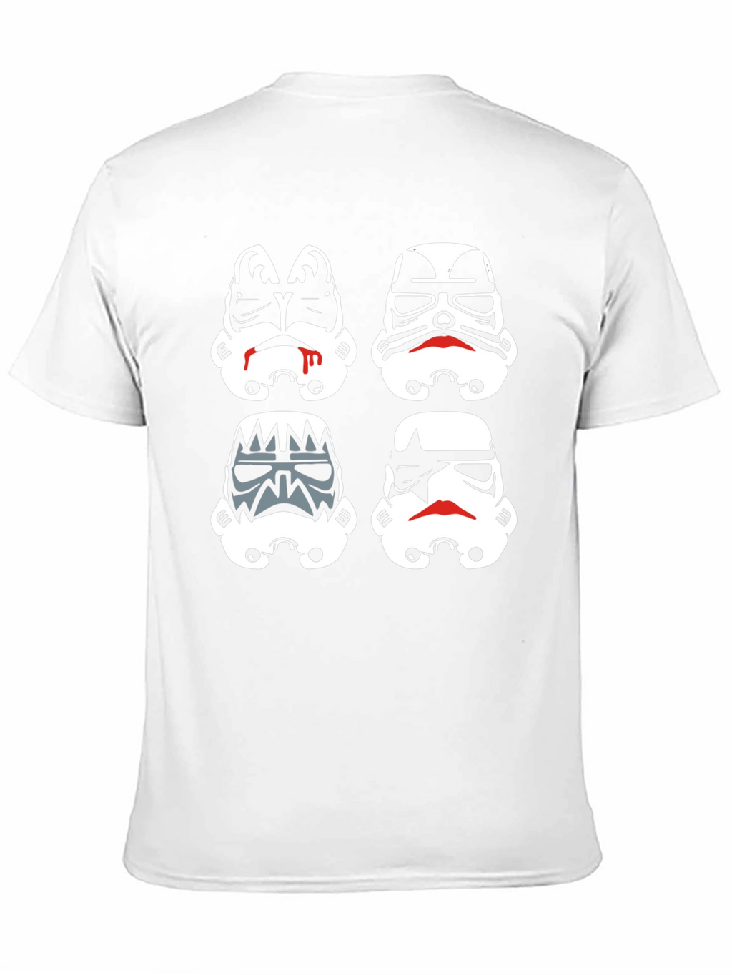 Stormtrooper Mashup Graphic Tee - Black Cotton Blend