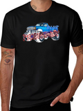 Blue Monster Truck Graphic T-Shirt