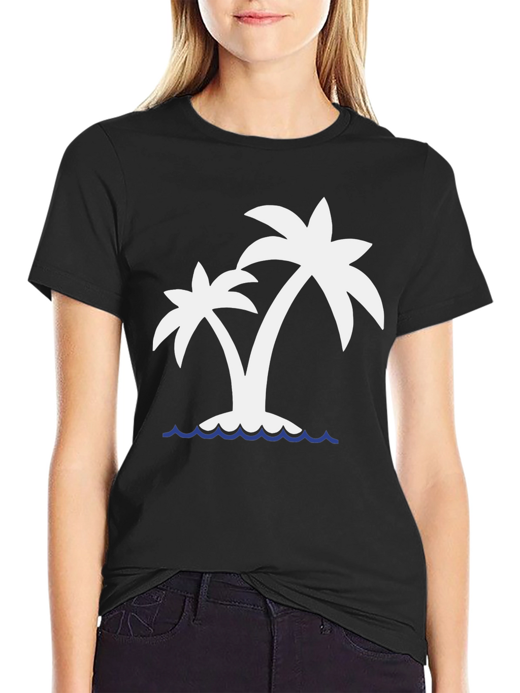 Palm Tree Graphic T-Shirt - Island Vibes