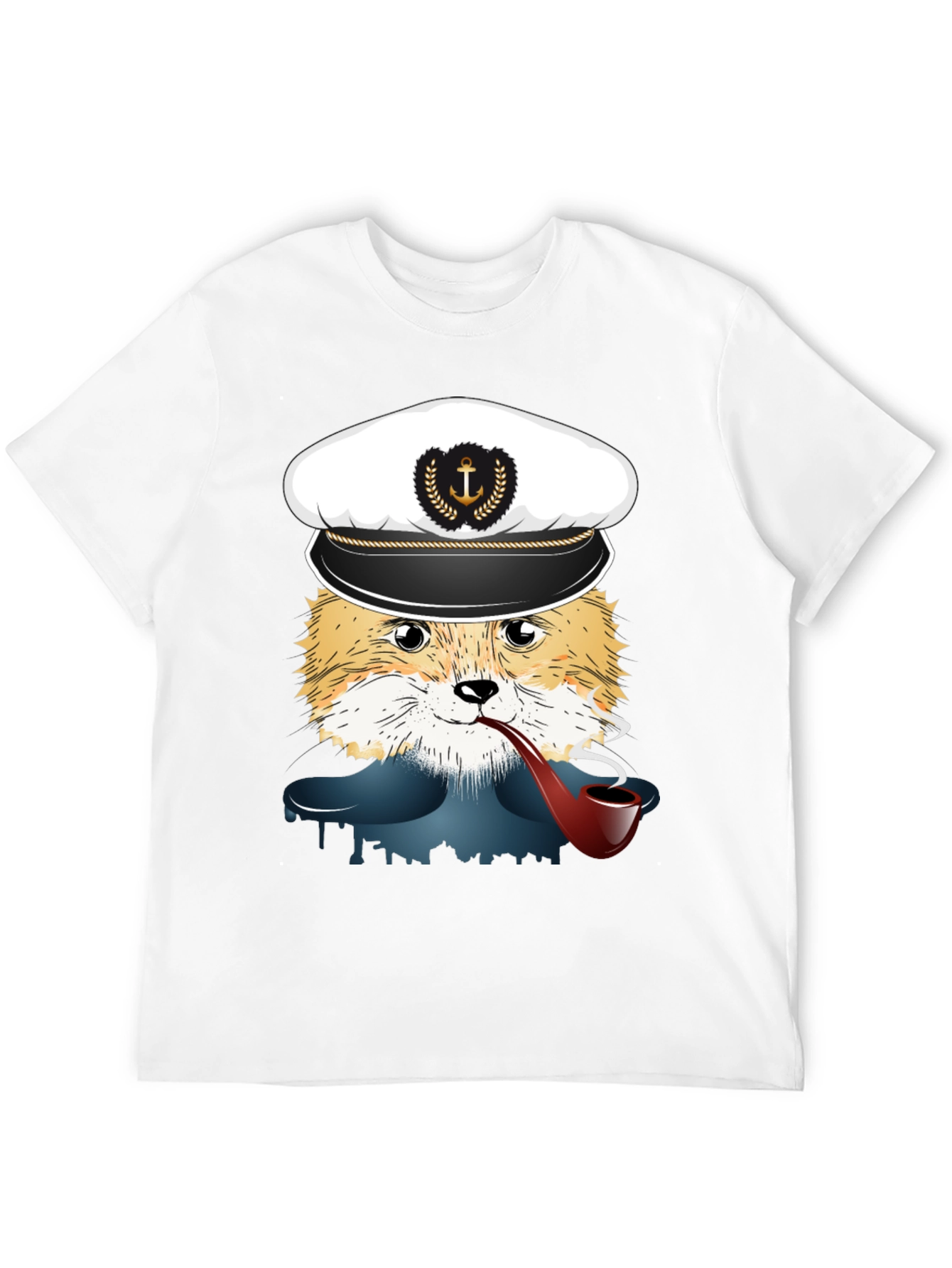 Fox Captain Graphic T-Shirt - Novelty Tee