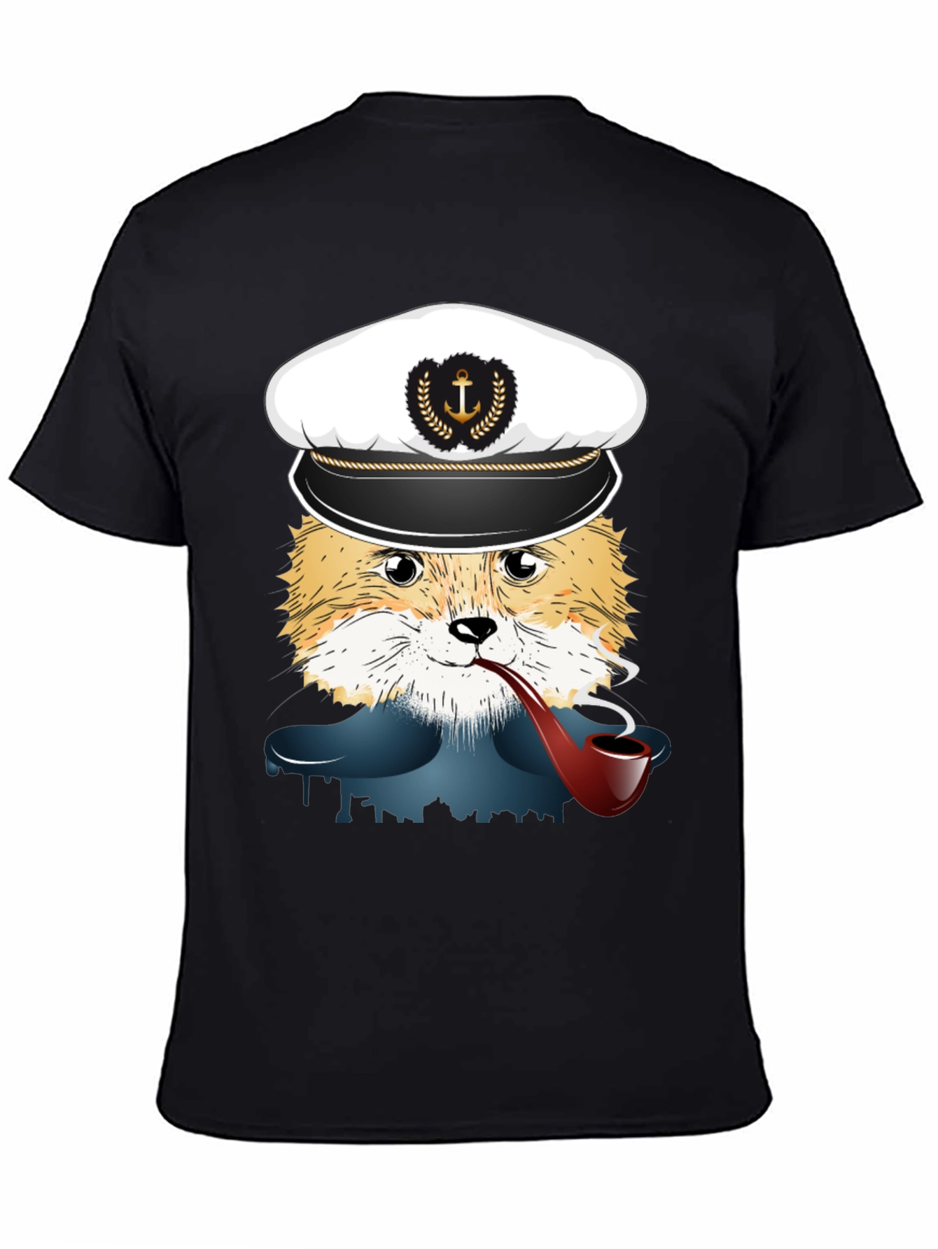 Fox Captain Graphic T-Shirt - Novelty Tee