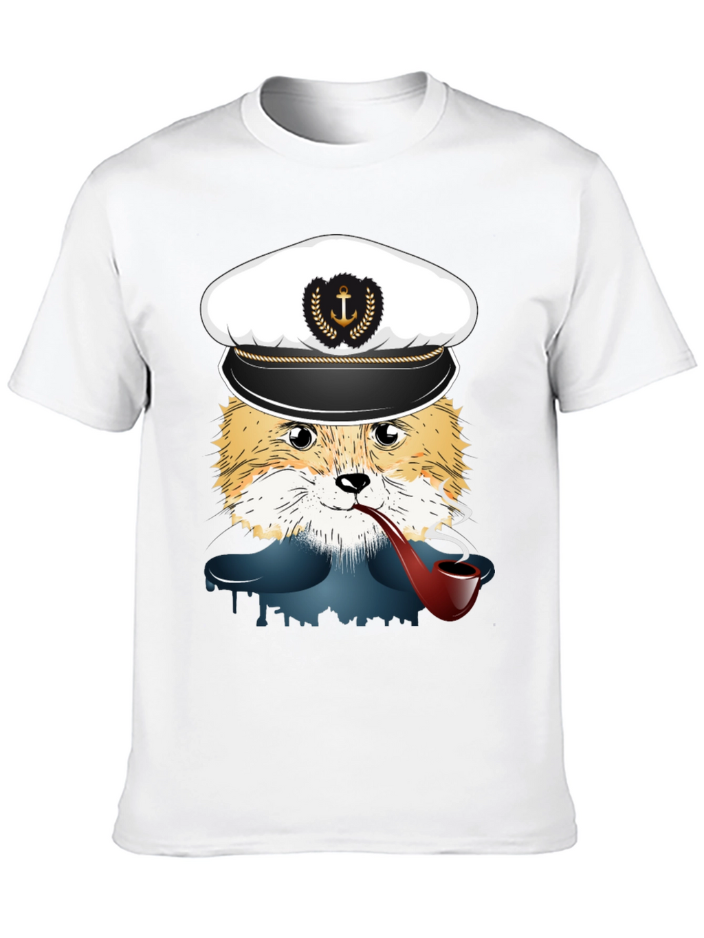 Fox Captain Graphic T-Shirt - Novelty Tee
