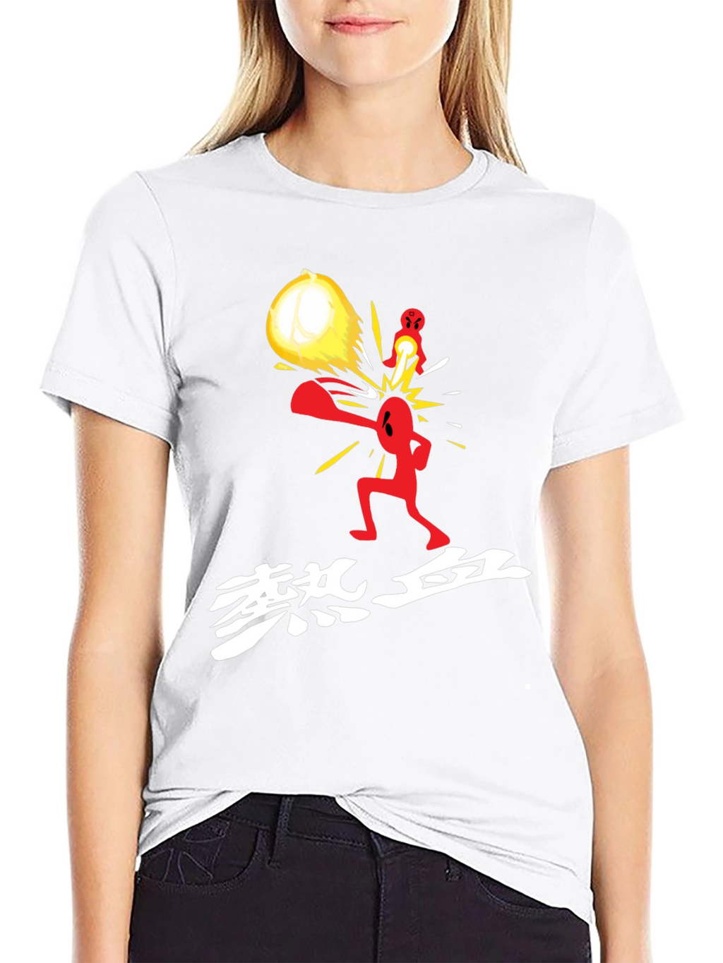Novelty Graphic Print Black T-Shirt