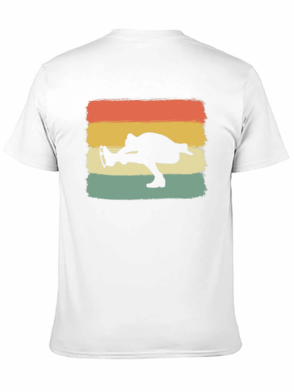 Retro Ice Skater Graphic Tee - Black