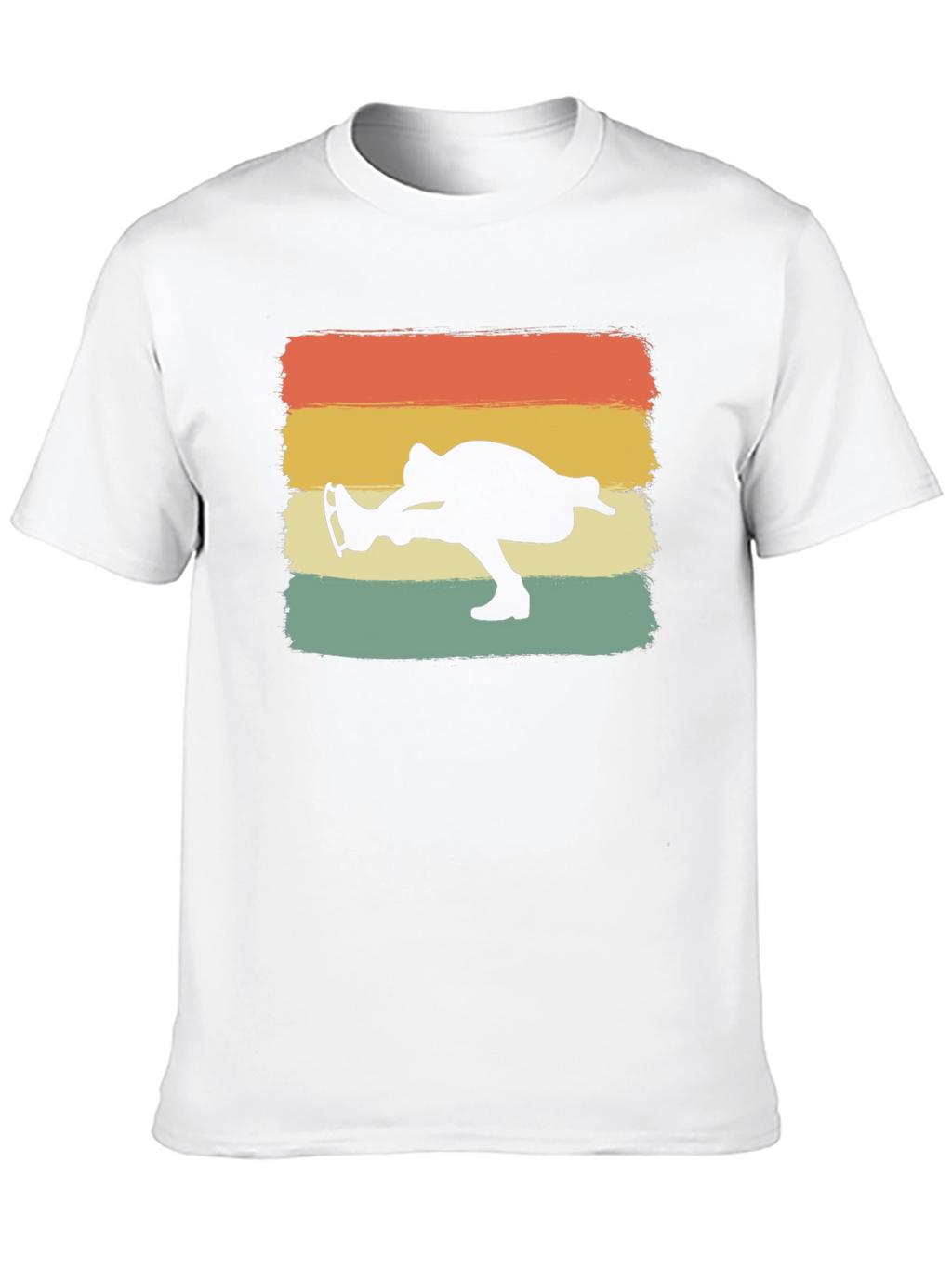 Retro Ice Skater Graphic Tee - Black