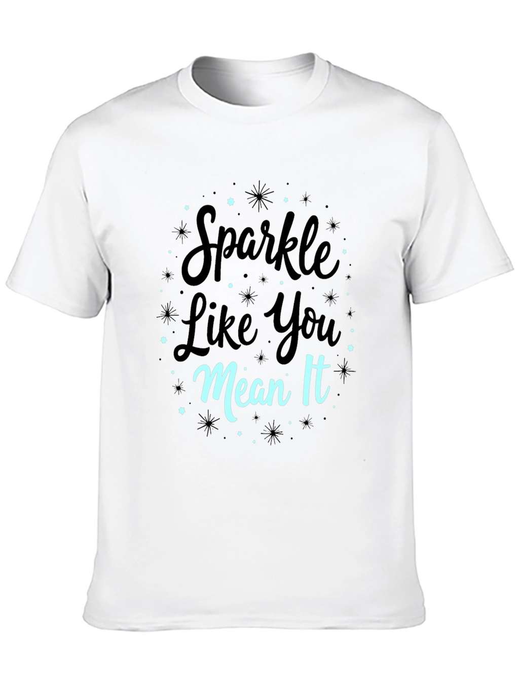 Sparkle Like You Mean It Black Graphic Tee